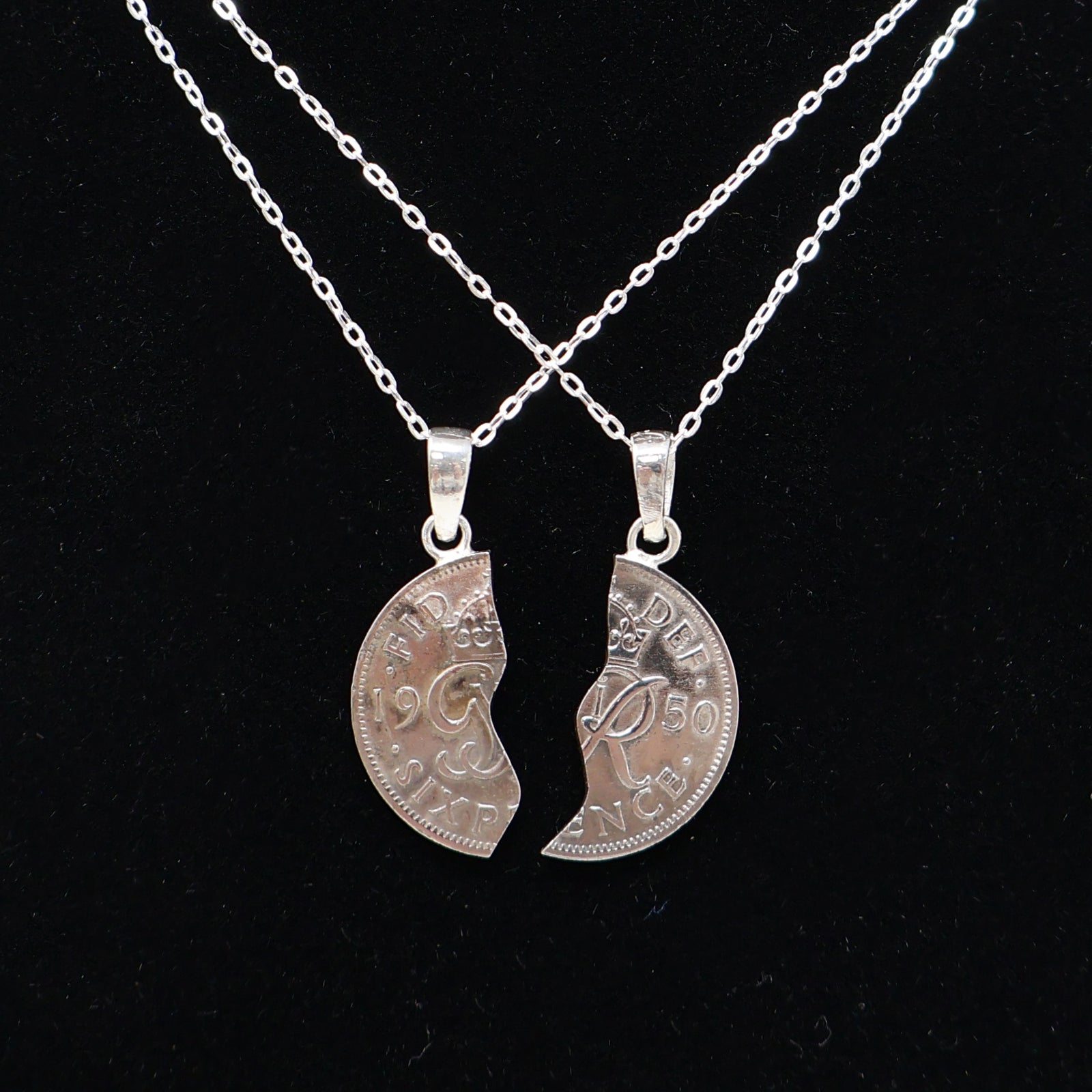 Goviers Split Sixpence Pair - Year of Choice-Goviers