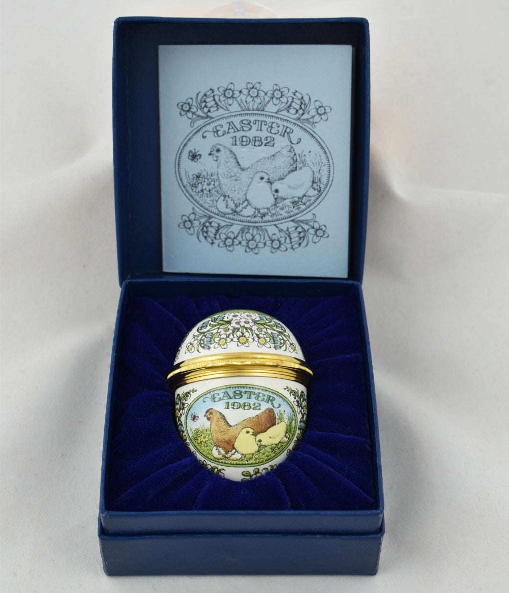 Halcyon Days 1982 Easter Egg The Easter Chicks-collectables-Goviers
