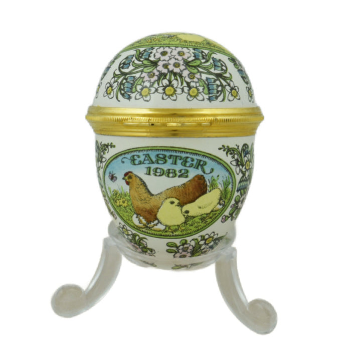 Halcyon Days 1982 Easter Egg The Easter Chicks-collectables-Goviers