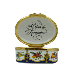 Halcyon Days 1996 A Year To Remember Enamel Box-Enamel Boxes-Goviers