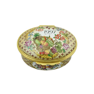 Halcyon Days 1997 A Year To Remember Enamel Box-Enamel Boxes-Goviers