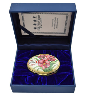 Halcyon Days 2002 A Year To Remember Enamel Box-Enamel Boxes-Goviers