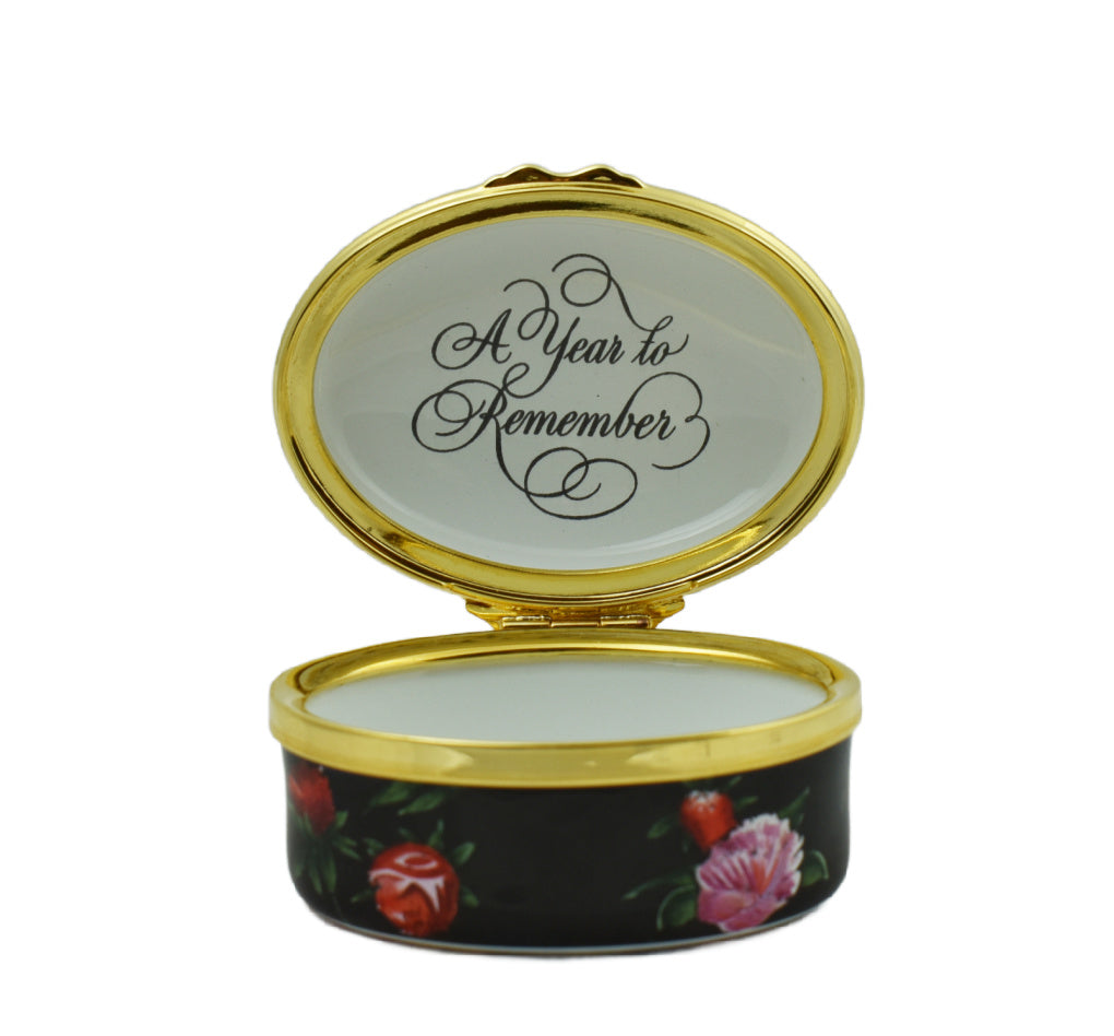 Halcyon Days 2003 A Year To Remember Enamel Box-Enamel Boxes-Goviers