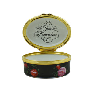 Halcyon Days 2003 A Year To Remember Enamel Box-Enamel Boxes-Goviers