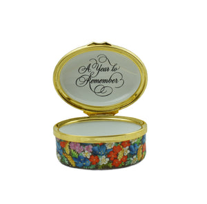 Halcyon Days 2004 A Year To Remember Enamel Box-Enamel Boxes-Goviers