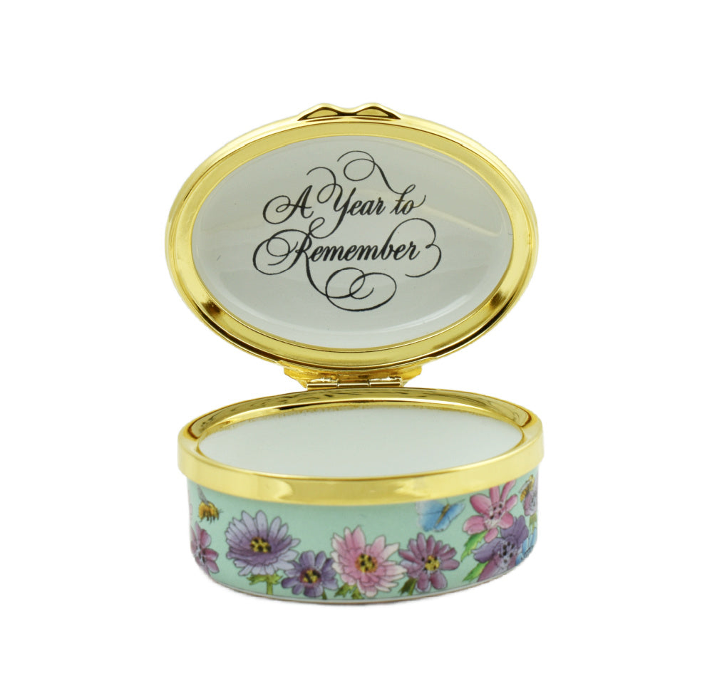 Halcyon Days 2005 A Year To Remember Enamel Box-Enamel Boxes-Goviers