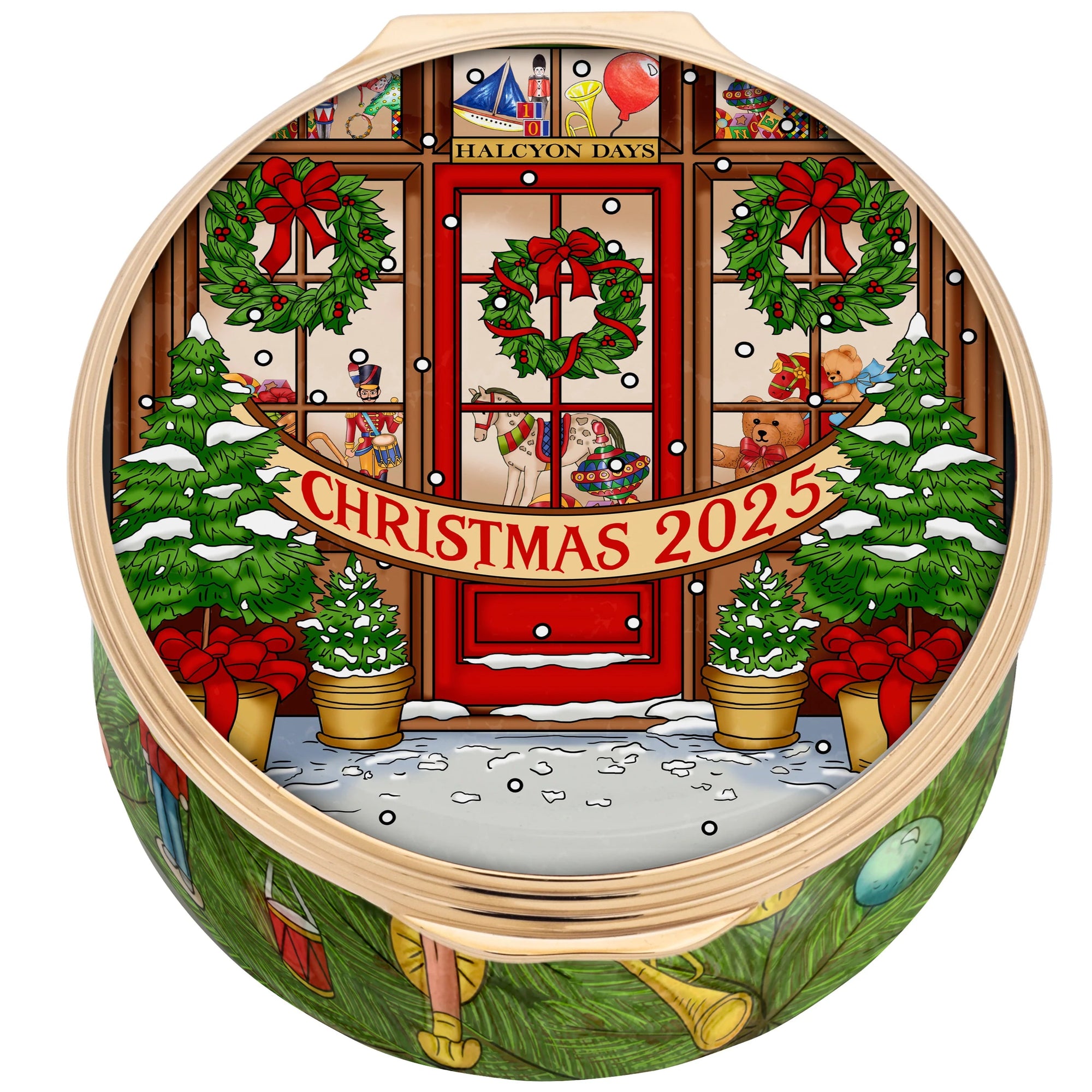 Halcyon Days 2025 Christmas Box - The Wonder of Christmas-Enamel Boxes-Goviers