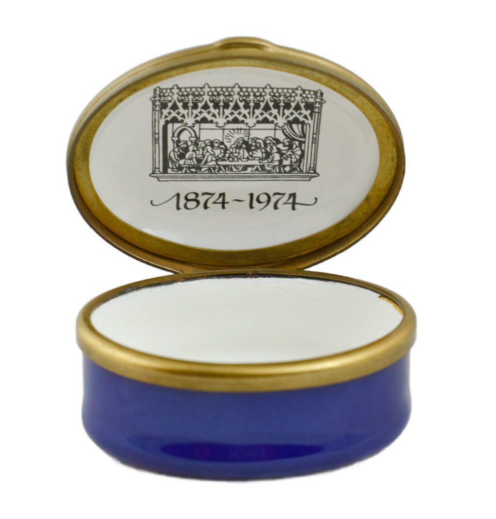 Halcyon Days Centenary of St Paul's Wednesbury Enamel Box-Enamel Boxes-Goviers