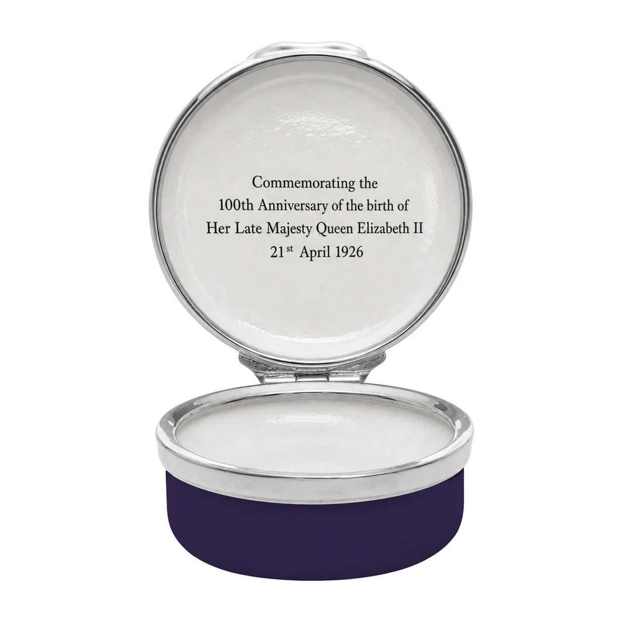 Halcyon Days Her Majesty Queen Elizabeth II - 1953 Commemorative Coin Enamel Box-Goviers