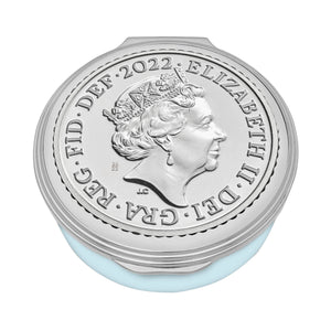 Halcyon Days Her Majesty Queen Elizabeth II - 2022 Commemorative Coin Enamel Box-Goviers