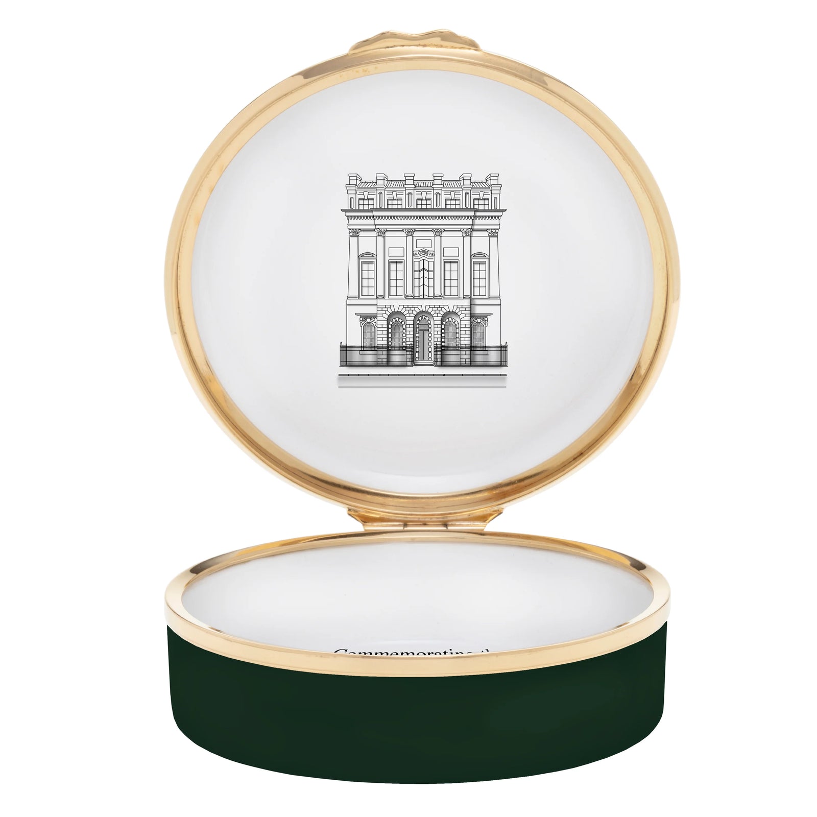 Halcyon Days Her Majesty Queen Elizabeth II - Bruton Street Enamel Box-Goviers