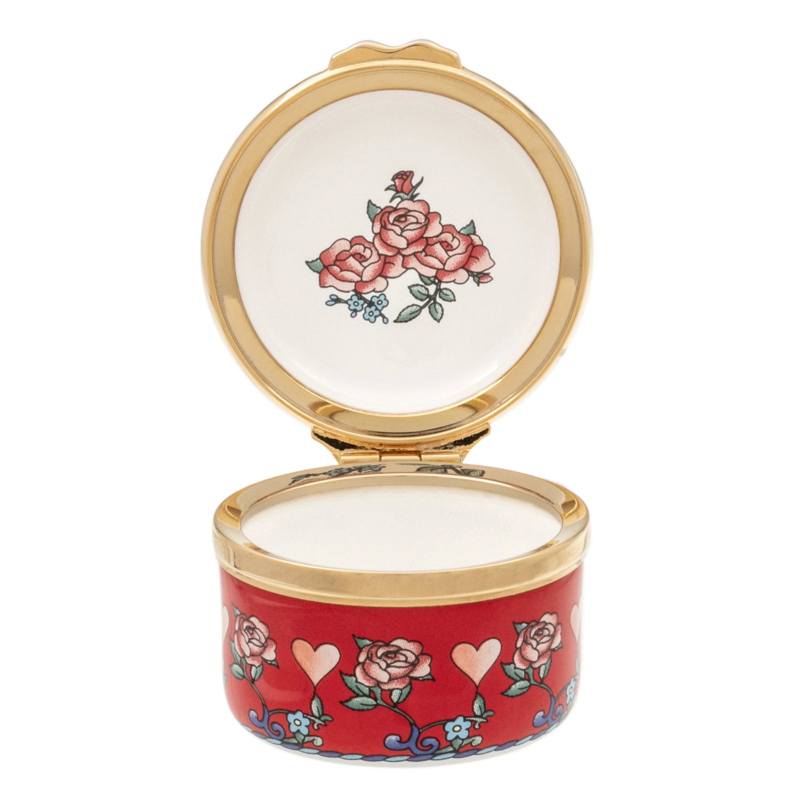 Halcyon Days I Love You Enamel Box-Goviers