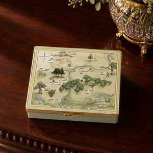 Halcyon Days Winnie-the-Pooh "Hundred Acre Wood" Enamel Box - Mint Green-Goviers