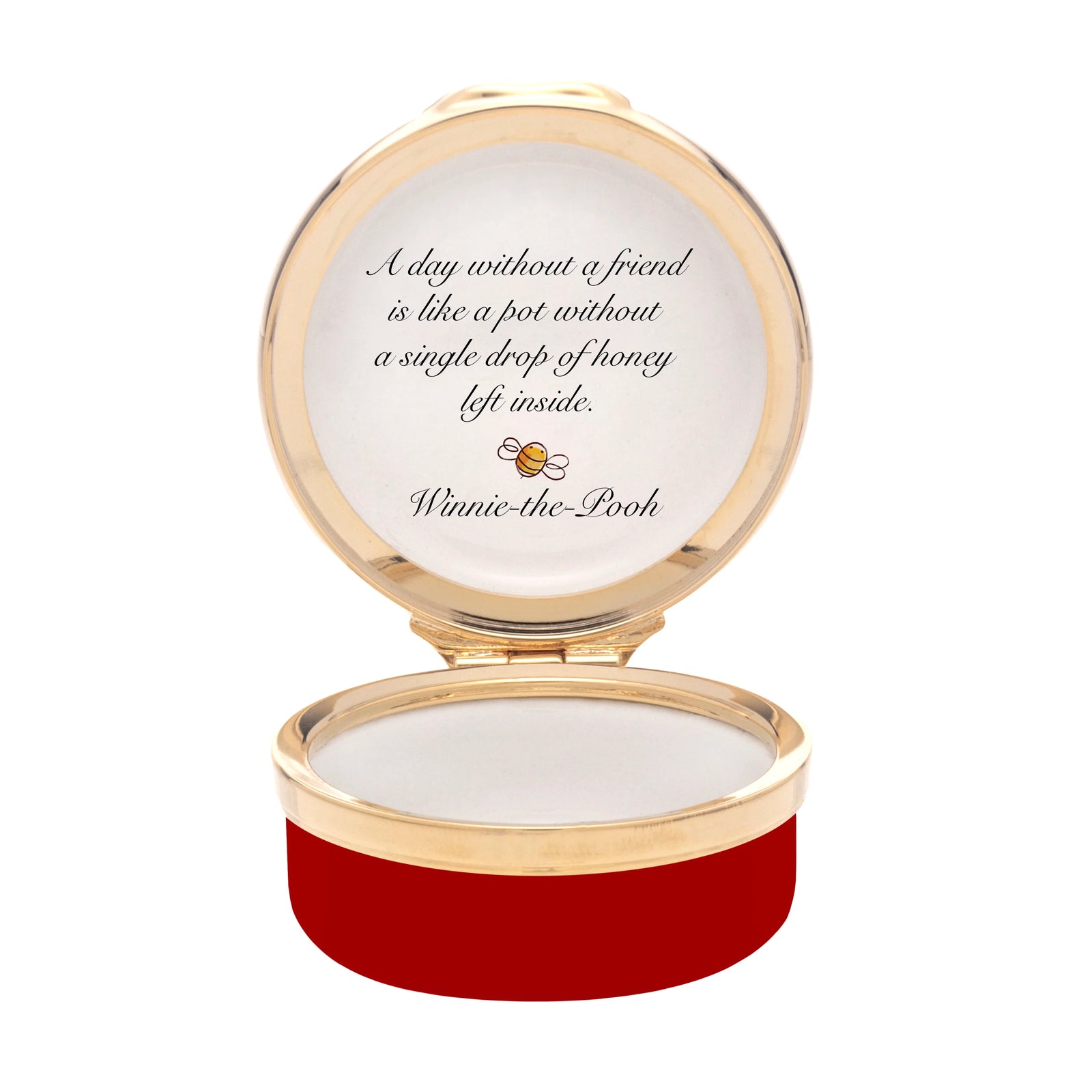 Halcyon Days Winnie-the-Pooh "Without My Honey" Enamel Box-Goviers