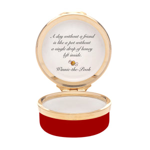 Halcyon Days Winnie-the-Pooh "Without My Honey" Enamel Box-Goviers
