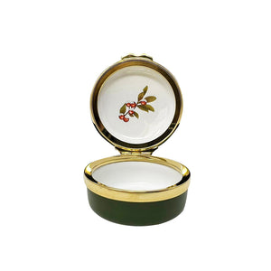 Halcyon Days Woodland Wildlife Robin Enamel Box-Enamel Boxes-Goviers