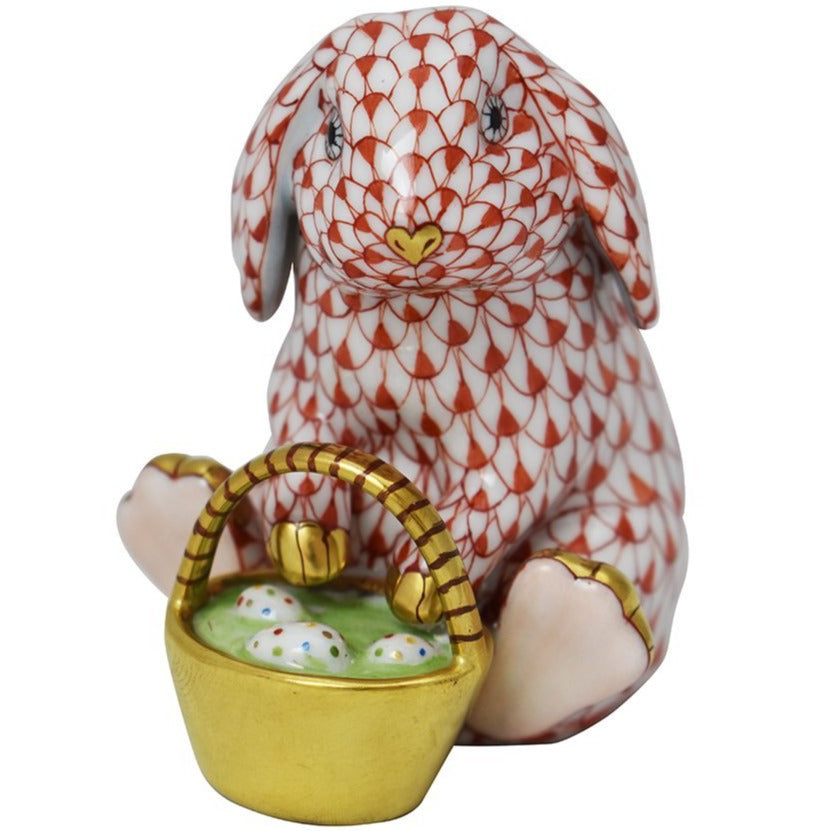 Herend Bunny With Basket | VH - IN STOCK NOW-Collectables-Goviers