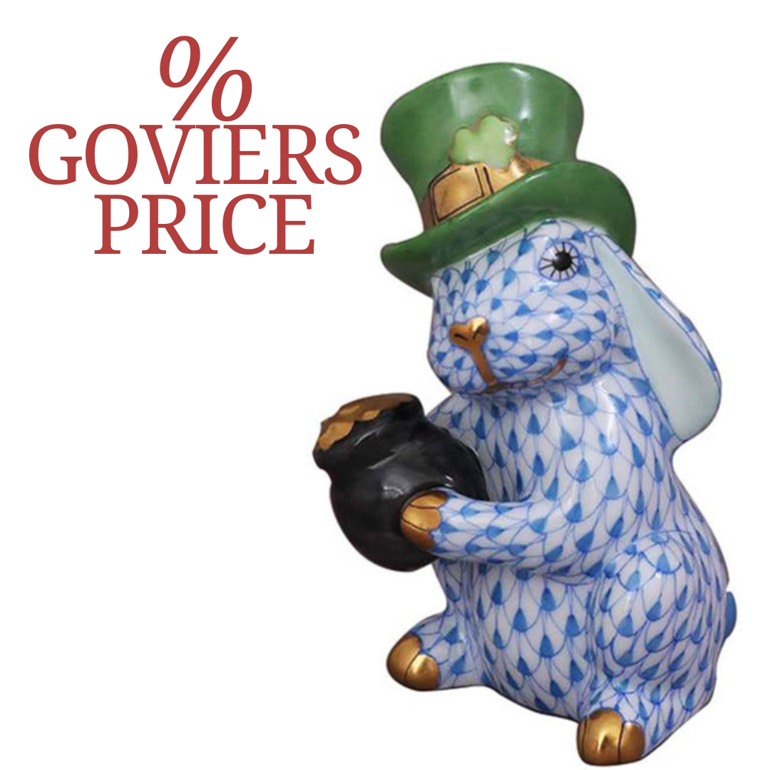 Herend Bunny with Leprechaun Hat | VHB - 1 IN STOCK NOW-Collectables-Goviers