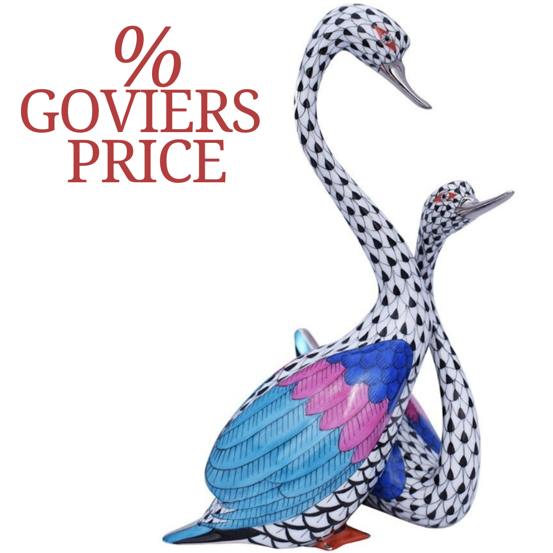 HEREND ヘレンド フィギュリン 鳥 置物 ハンガリー製 スワン 早期収蔵