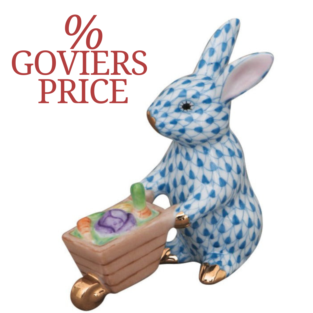 Herend Wheelbarrow Bunny | VHB - 1 IN STOCK NOW-Collectables-Goviers