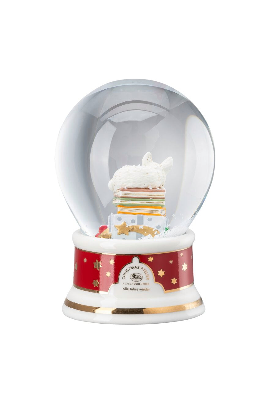 Hutschenreuther Christmas Carols White Fox Snowglobe-Goviers