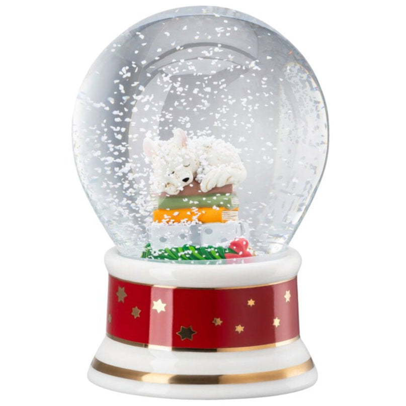 Hutschenreuther Christmas Carols White Fox Snowglobe-Goviers