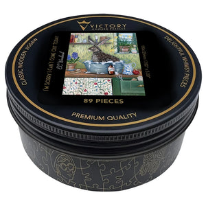 Victory Wooden Puzzles I'm Sorry I Can't Come Out Today MINI QT Jigsaw-Goviers