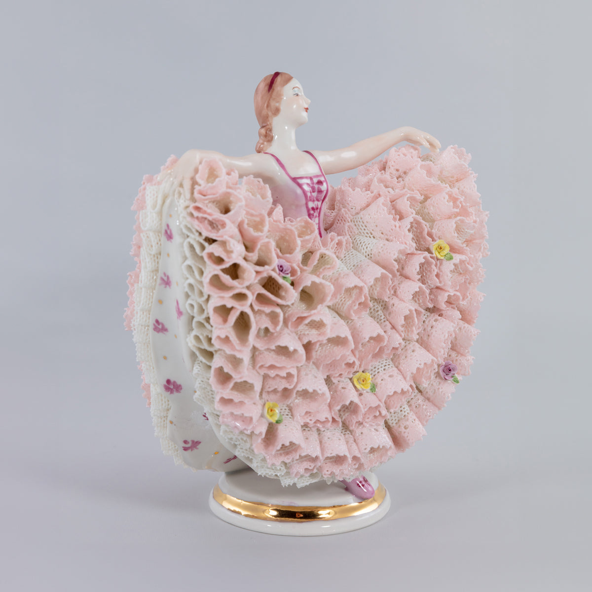 Irish Dresden Madame Butterfly Pink-Goviers