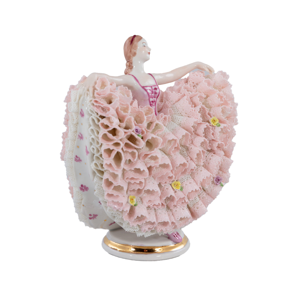 Irish Dresden Madame Butterfly Pink-Goviers