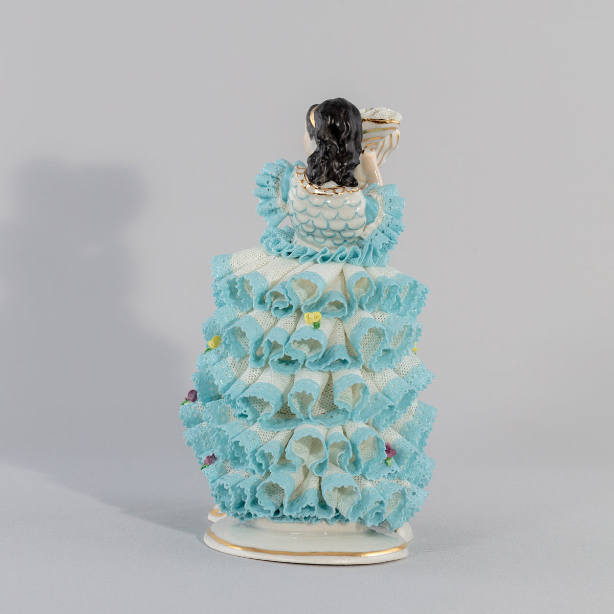 Irish Dresden Rose of Tralee - Turquoise-Goviers