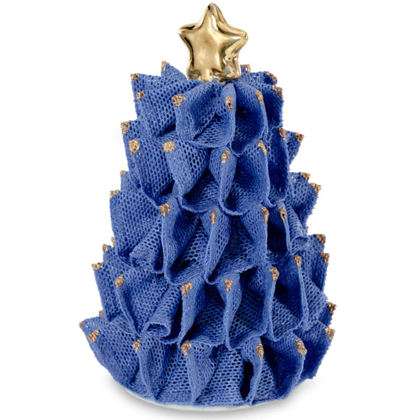 Irish Dresden Royal Blue Christmas Tree-Goviers