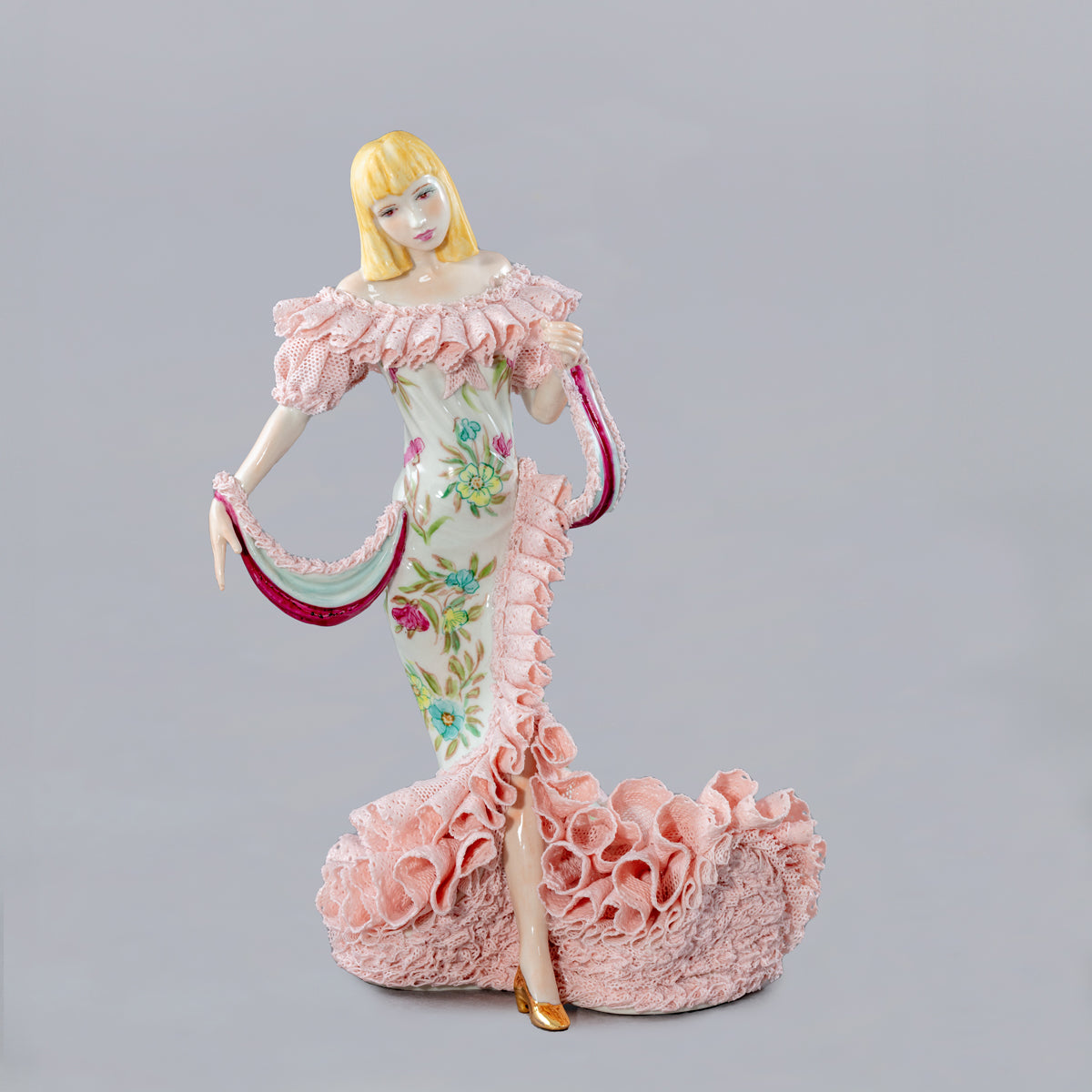 Irish Dresden Tiffany Pink-Goviers