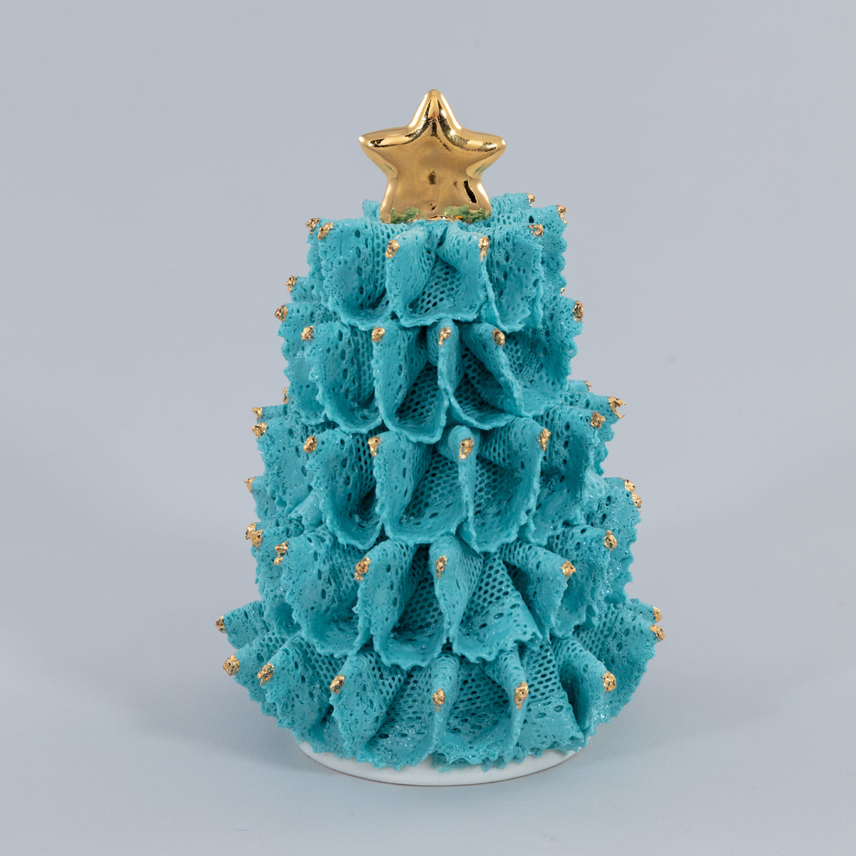 Irish Dresden Turquoise Christmas Tree-Goviers