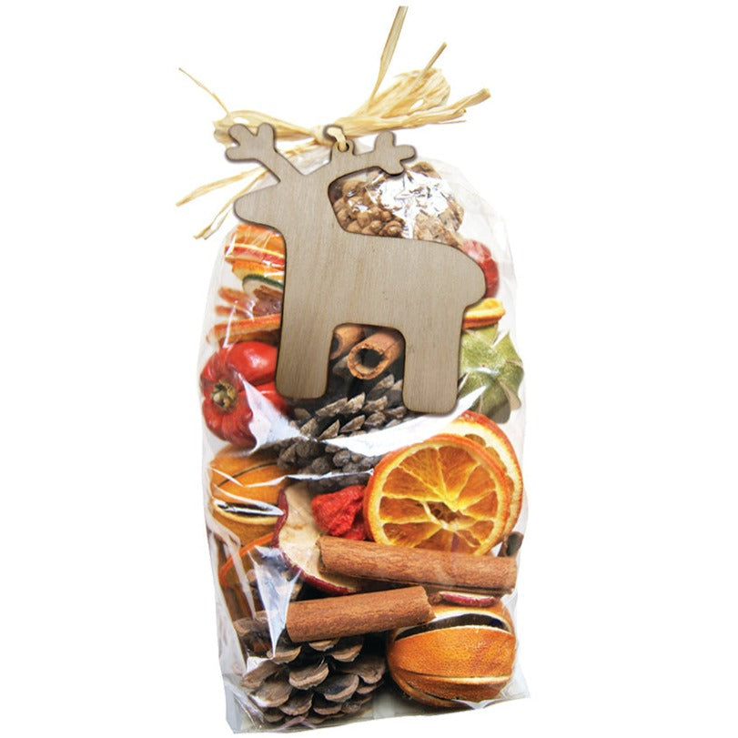 Jormaepourri Cone, Cinnamon and Fruit Bag with Reindeer-Goviers