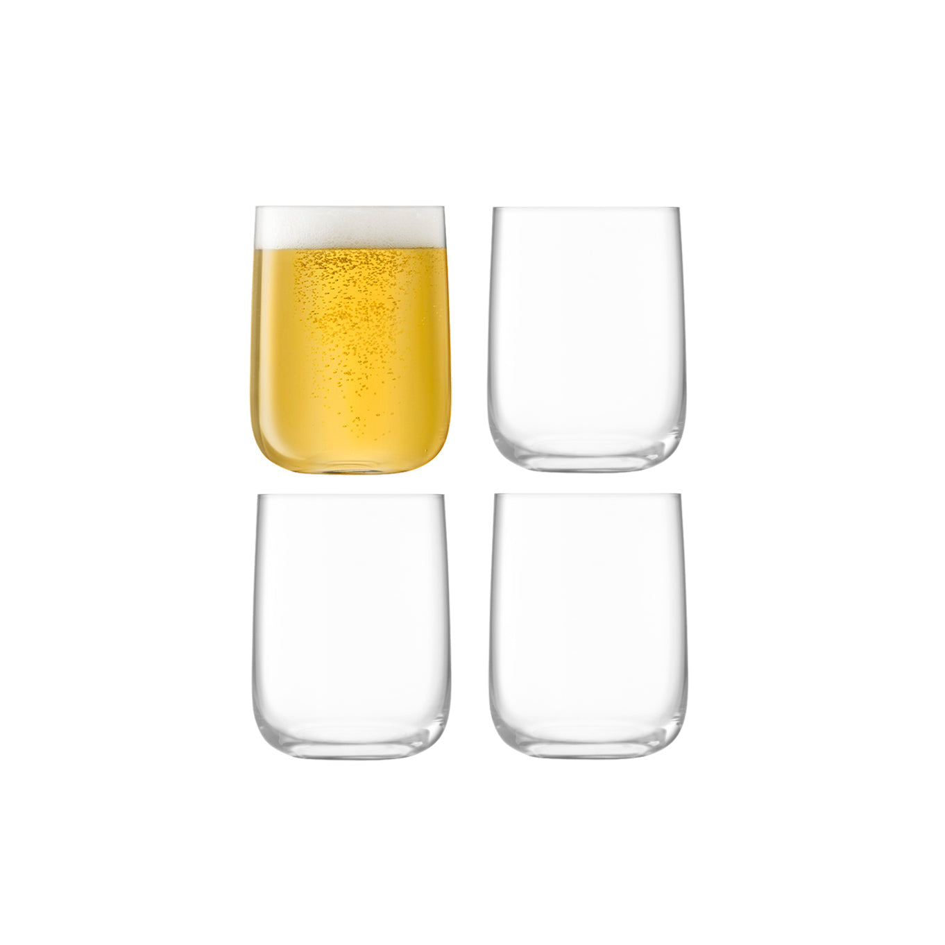 LSA Glass Borough Bar Glass 625ml Set of 4-Goviers