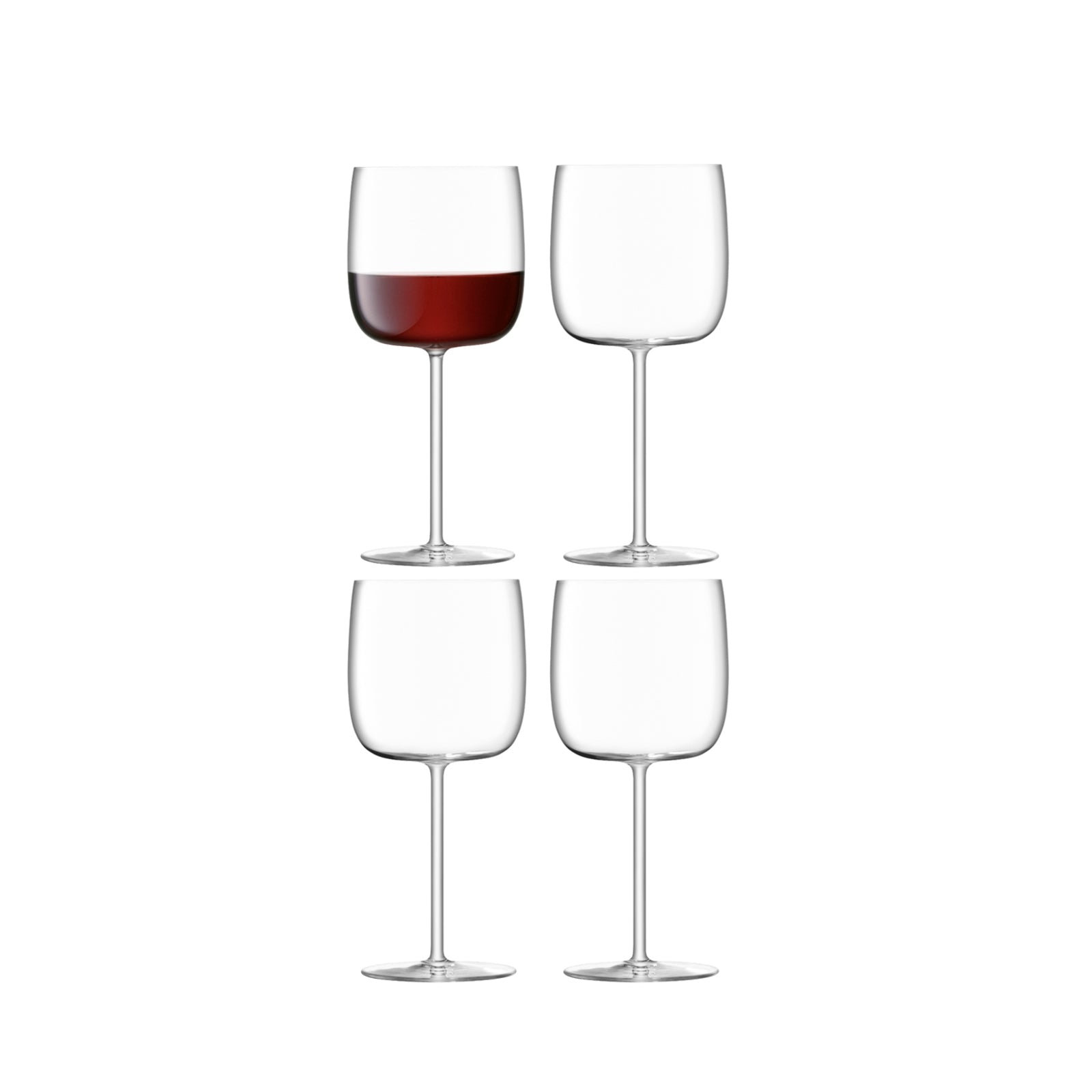 LSA Glass Borough Wine Glass 450ml Set of 4-Goviers