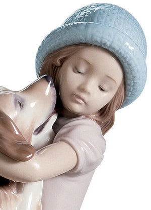 Lladro A Warm Welcome Dog Figurine-Goviers