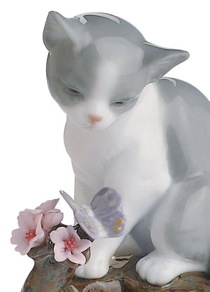 Lladro Blossoms for The Kitten Cat Figurine-Goviers