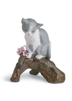Lladro Blossoms for The Kitten Cat Figurine-Goviers