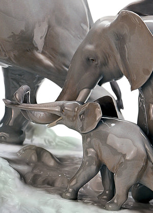 Lladro Elephants Walking-Goviers