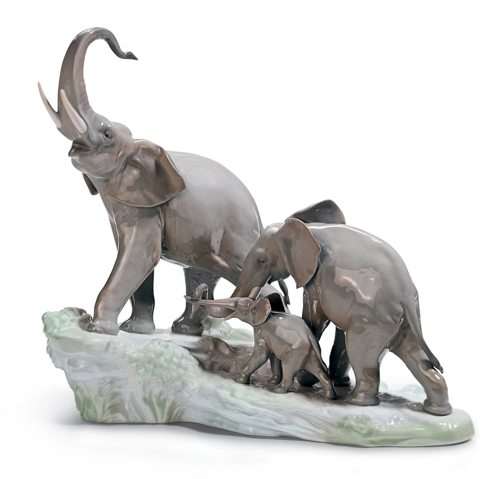 Lladro Elephants Walking-Goviers