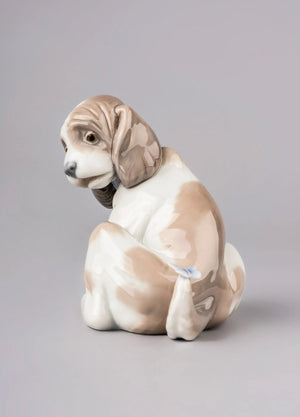 Lladro Gentle Surprise Dog Figurine-Goviers
