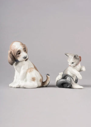 Lladro Gentle Surprise Dog Figurine-Goviers