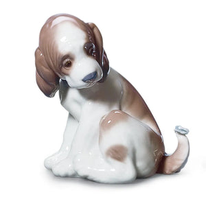 Lladro Gentle Surprise Dog Figurine-Goviers