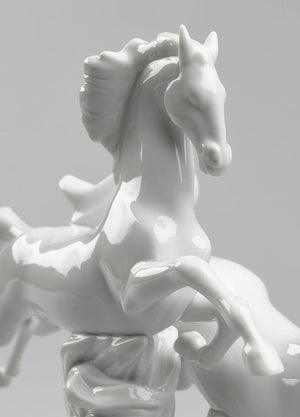 Lladro Horses Galloping-Goviers