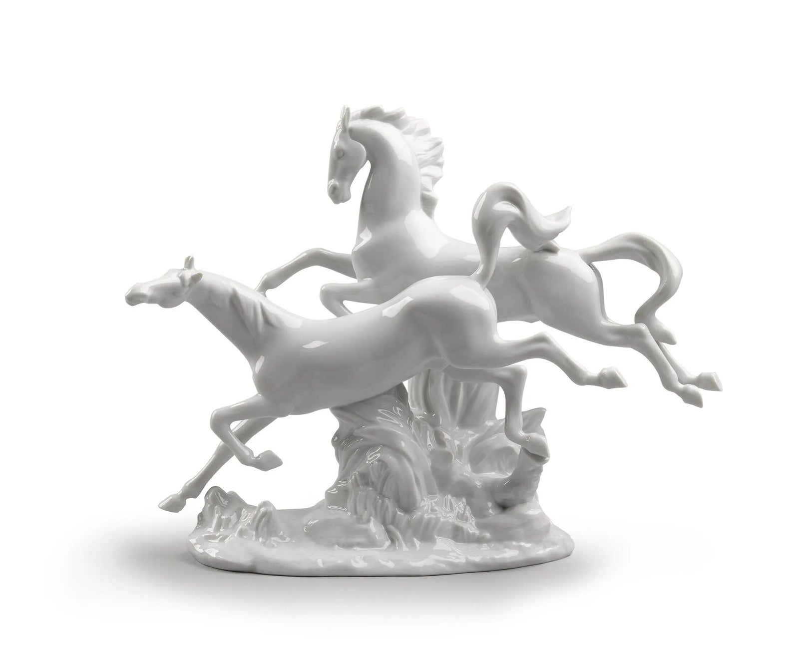 Lladro Horses Galloping-Goviers