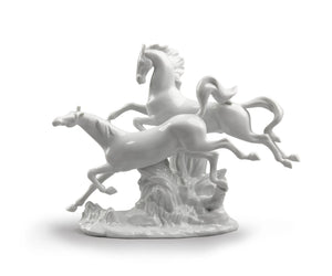 Lladro Horses Galloping-Goviers