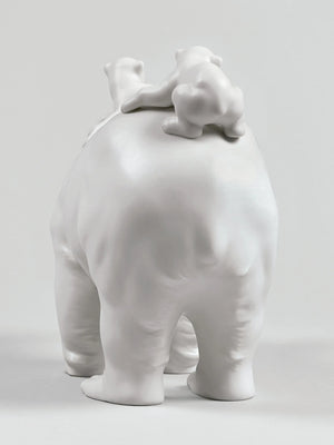 Lladro Mummy Polar Bear and Babies-Goviers