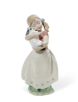 Lladro My Sweet Little Puppy Girl Figurine-Goviers