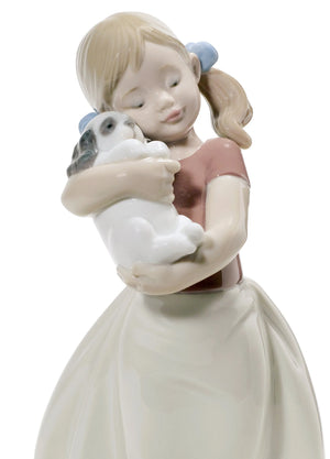 Lladro My Sweet Little Puppy Girl Figurine-Goviers